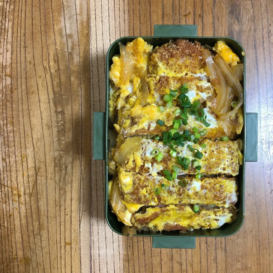 #lunch  #lunchbox  #お弁当記録  #お弁当  #かつ丼  #カツ丼|はーさん