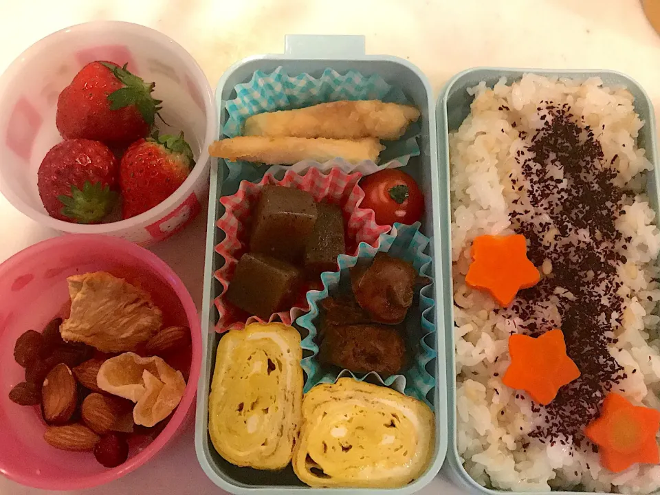 今日のお弁当 #中学生弁当  #お弁当  #🍱  #lunchbox  #obento|かれんさん