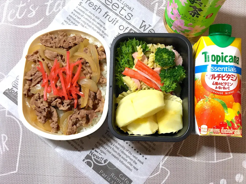 高校生男子今日のお弁当20190219 #牛丼弁当  #お弁当記録|mi♪さん