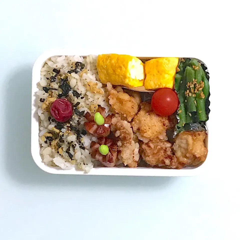 パパのお弁当(^^)
 #お弁当  #麦ご飯  #唐揚げ|kakoさん