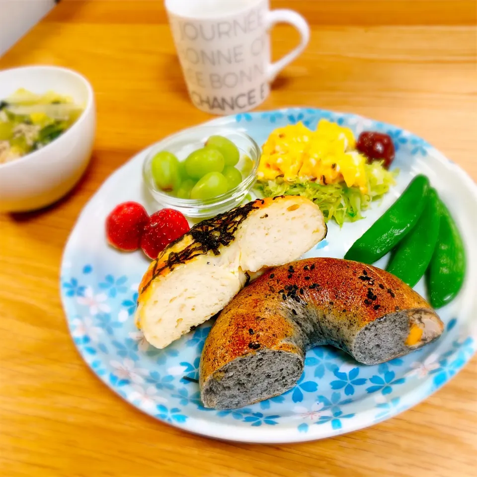 Snapdishの料理写真:ベーグルプレート|てるてるぼうず。さん