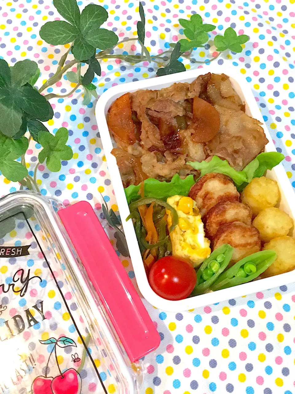 Snapdishの料理写真:生姜焼き弁当|Rieさん