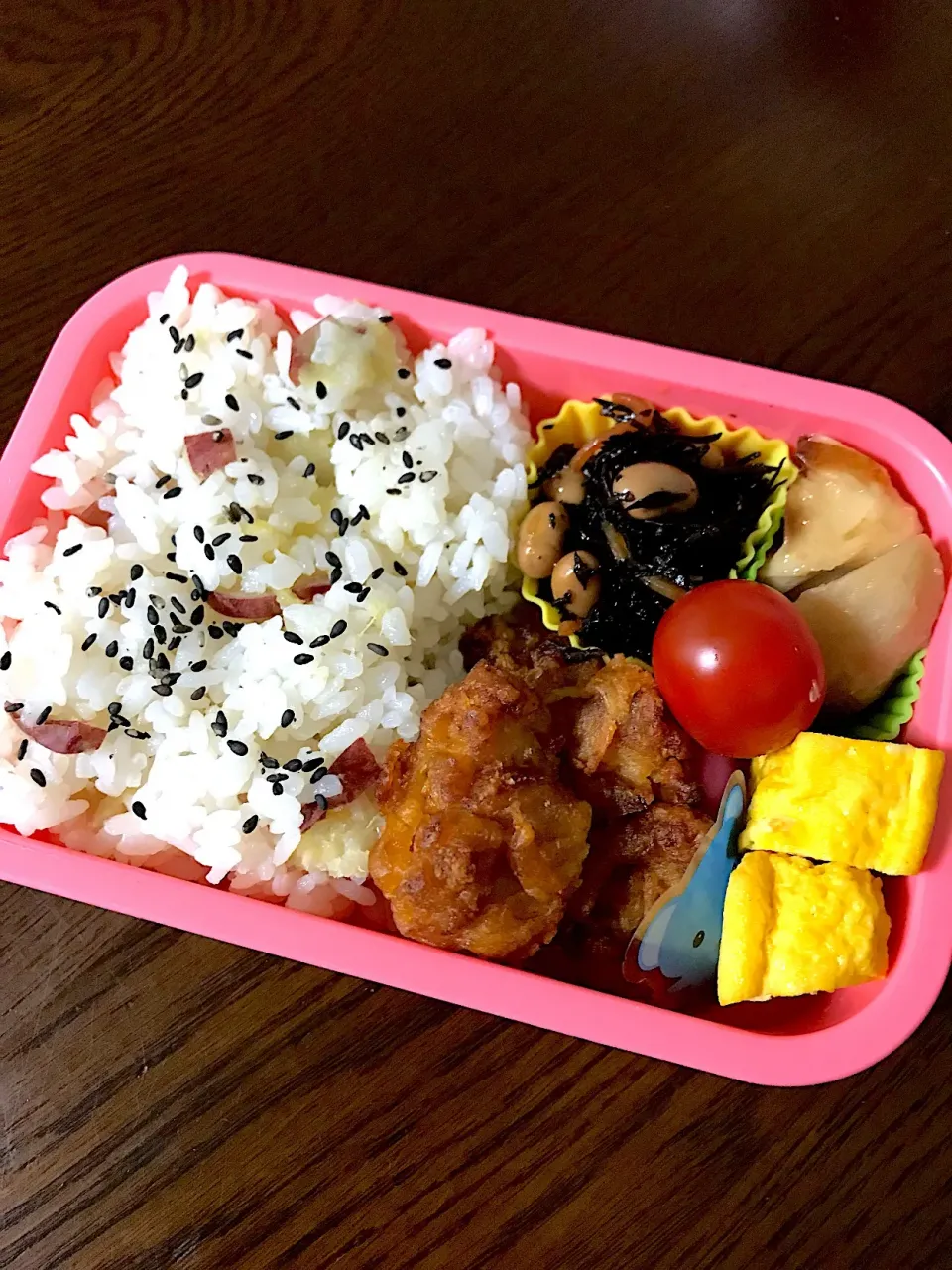 さつまいもごはんとから揚げ弁当|kiicoさん