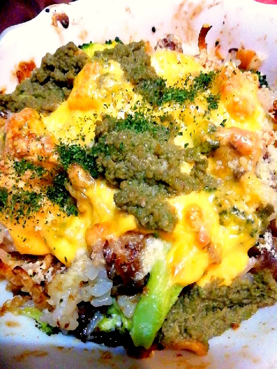 🔷かた焼きそばの麺入りで新食感🙆🙆有り合わせドリア🔷|@きなこさん