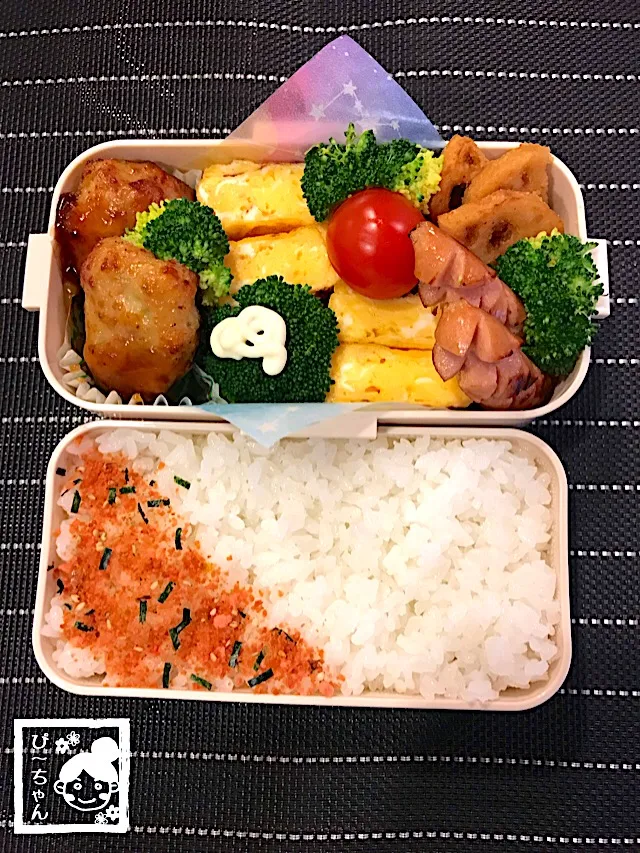 Snapdishの料理写真:旦那様☆夜勤用弁当😊|☆ぴ〜ちゃん☆さん