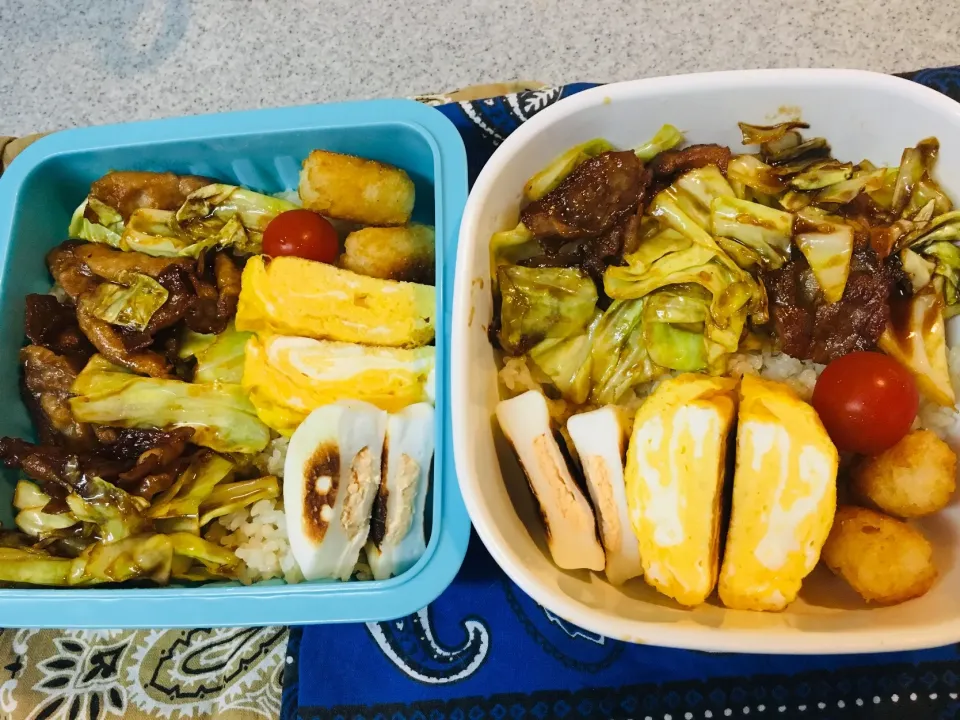 Snapdishの料理写真:♫2/20久々2人分お弁当♫|Satokoさん