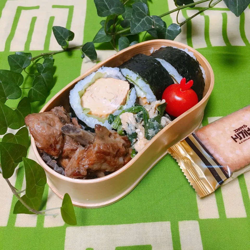 Snapdishの料理写真:2019.2.20today's obento☆たまごサラダ巻き|YummyKさん