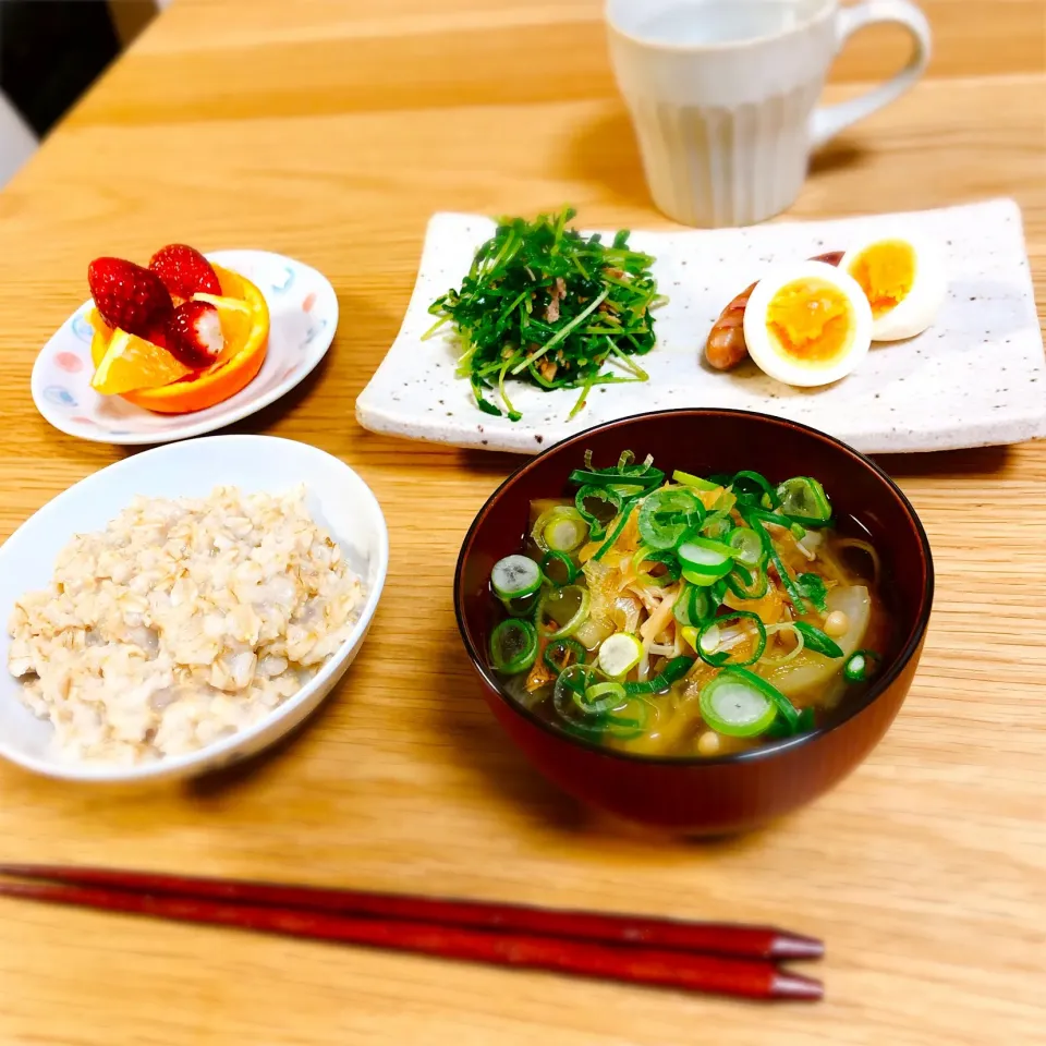 朝和定食風☆豆苗とツナのサラダ❁¨̮|てるてるぼうず。さん