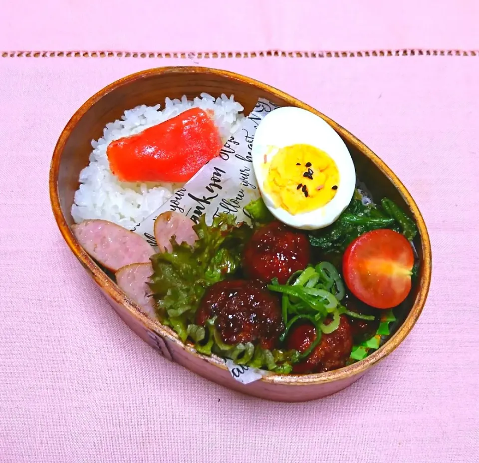 Snapdishの料理写真:『ことりさんのヤンニョム肉団子 お弁当』|seri-chanさん