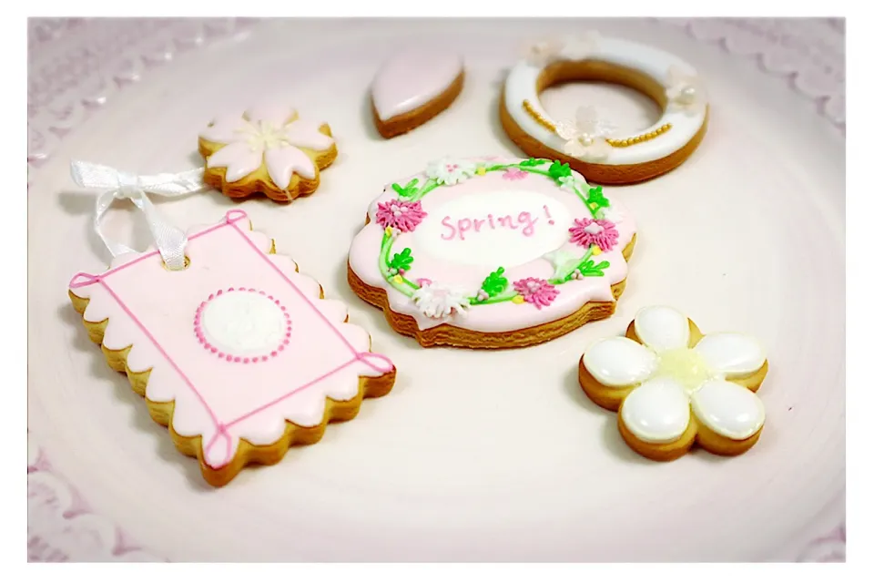お花いっぱい Baby Pink Spring Cookies🌸|Sachiさん
