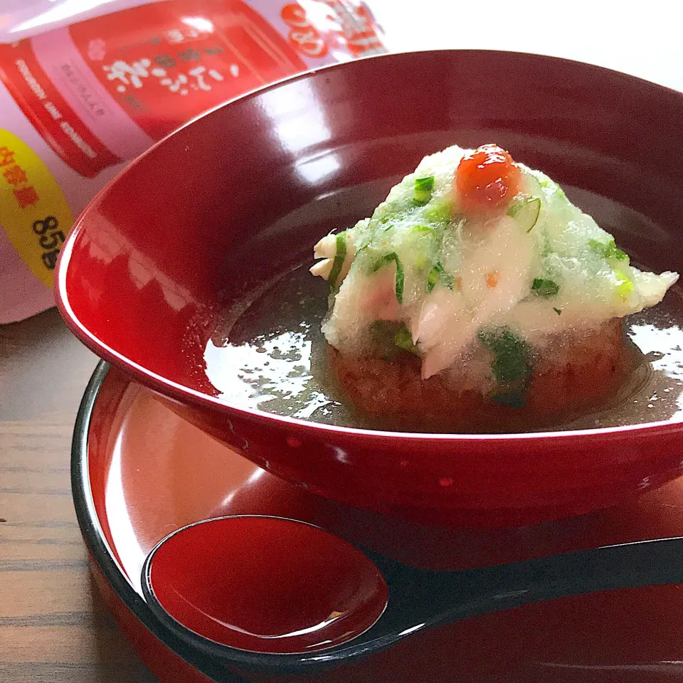 蕪すり流しをまとった焼きおにぎり 梅こんぶ茶を使って簡単絶品❣️ おいしさ想像以上でびっくり😆|サミカさん