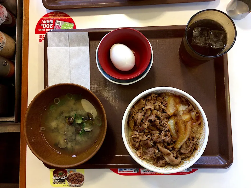 牛丼しじみ汁たまごセット|ばーさんさん