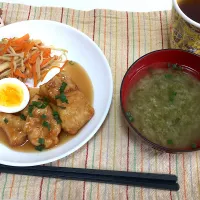 Snapdishの料理写真:鶏肉の甘酢餡掛け|めいさん