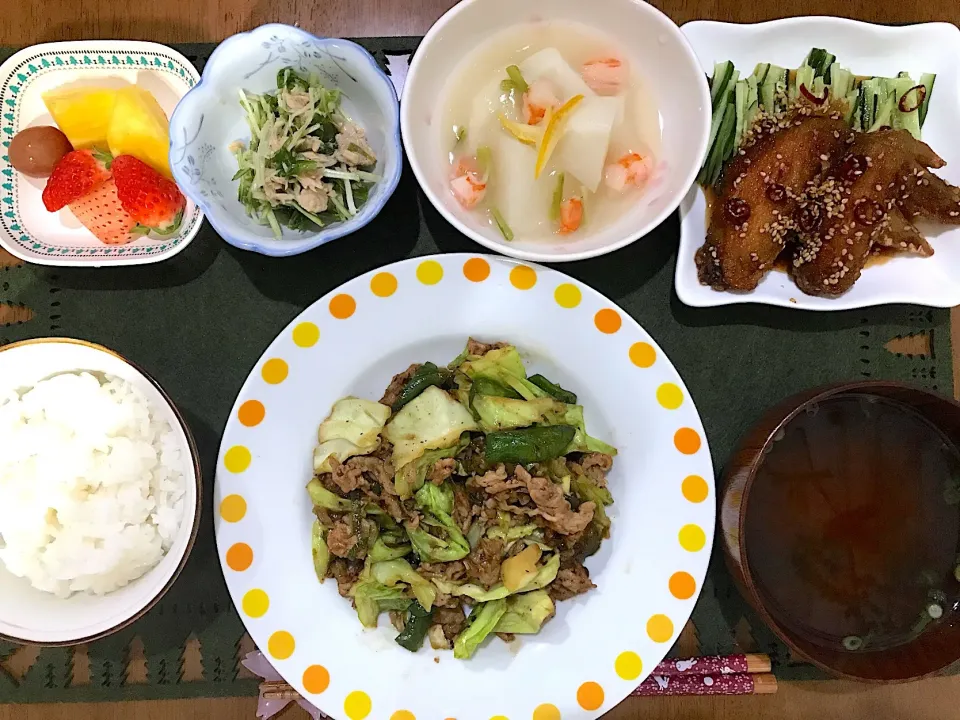 回鍋肉定食|ゆうかさんさん