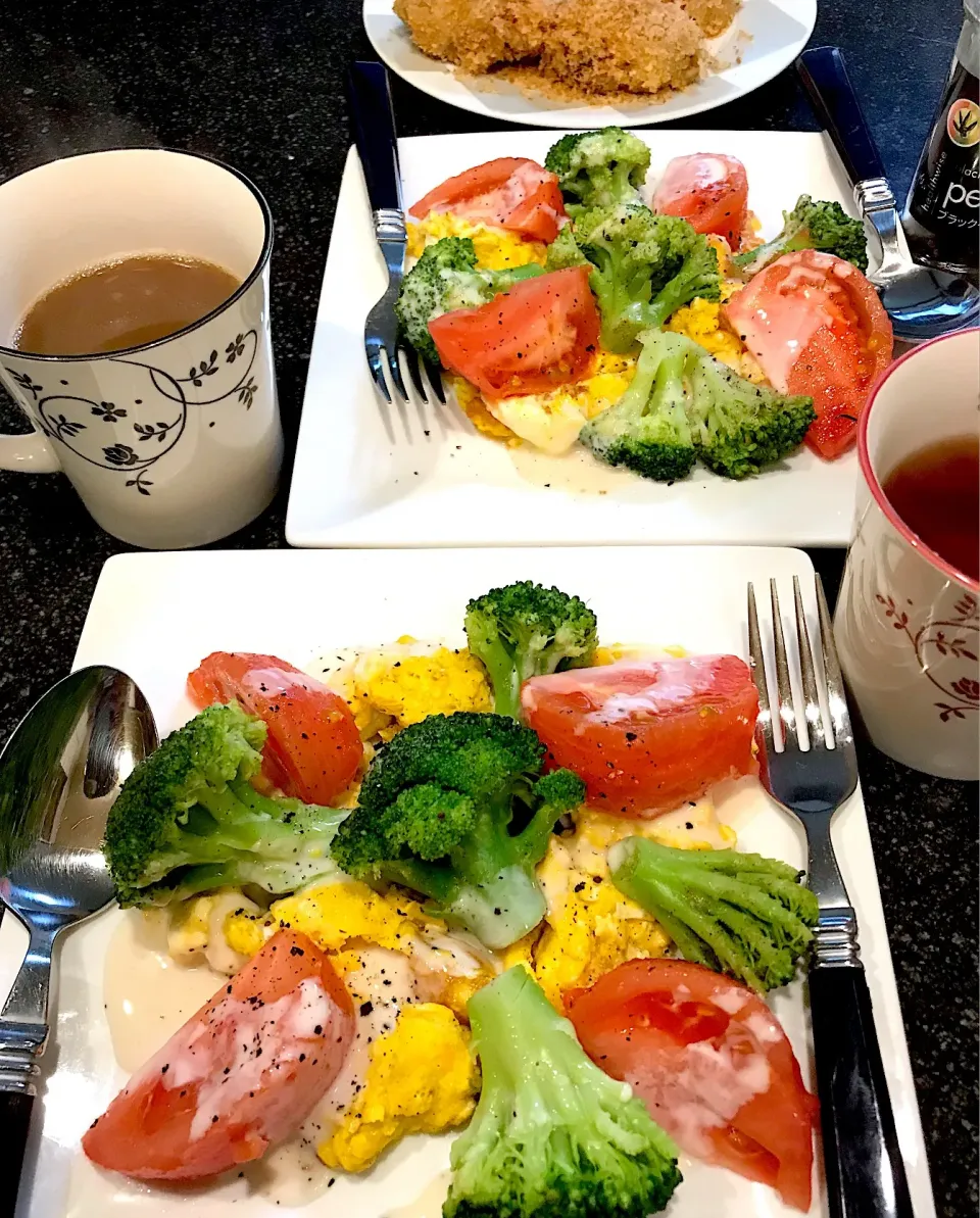 赤 緑 黄色 カラフルサラダ🥗眼が覚める|シュトママさん