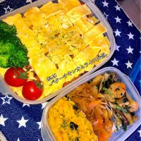 Snapdishの料理写真:-バターチキンオムライス弁当-|蓮mamaさん