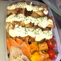 Snapdishの料理写真:-素麺で南蛮風弁当-|蓮mamaさん