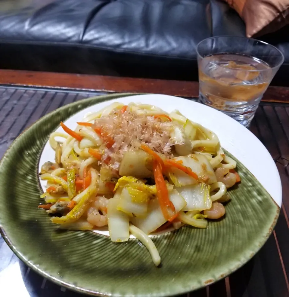 余り物焼きうどん♪(⌒‐⌒)|dai.noriさん