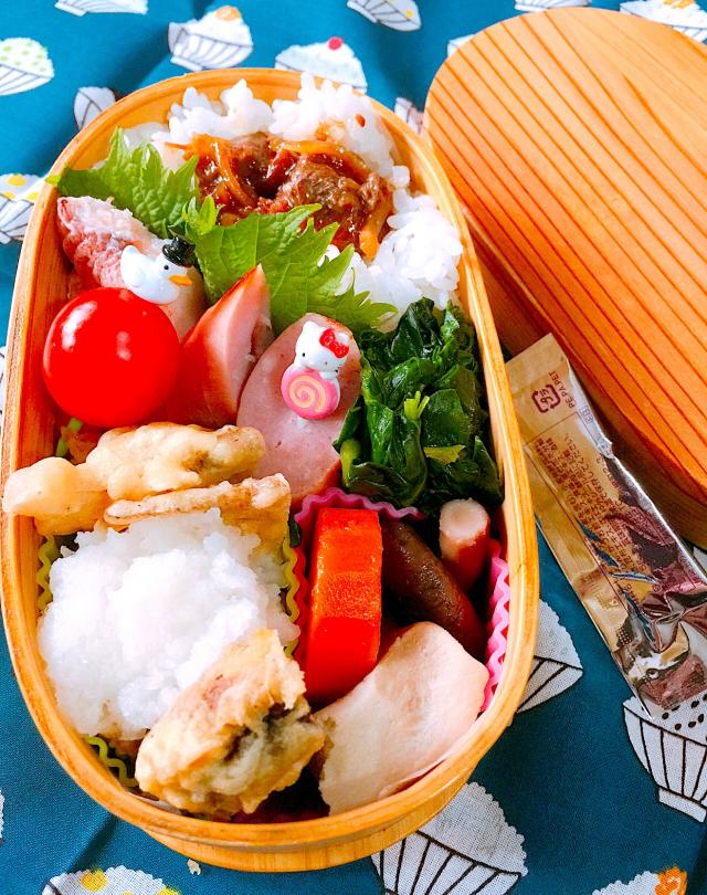 お父さん弁当 お弁当 和食弁当野菜たっぷり 曲げわっぱ弁当 和風煮染め 