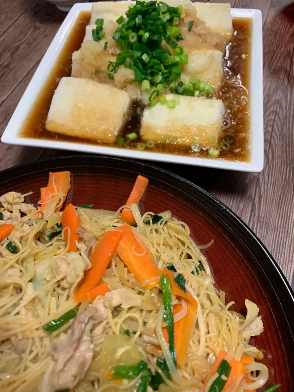 カレー味ビーフン☆揚げ出し豆腐|MEGUMIさん