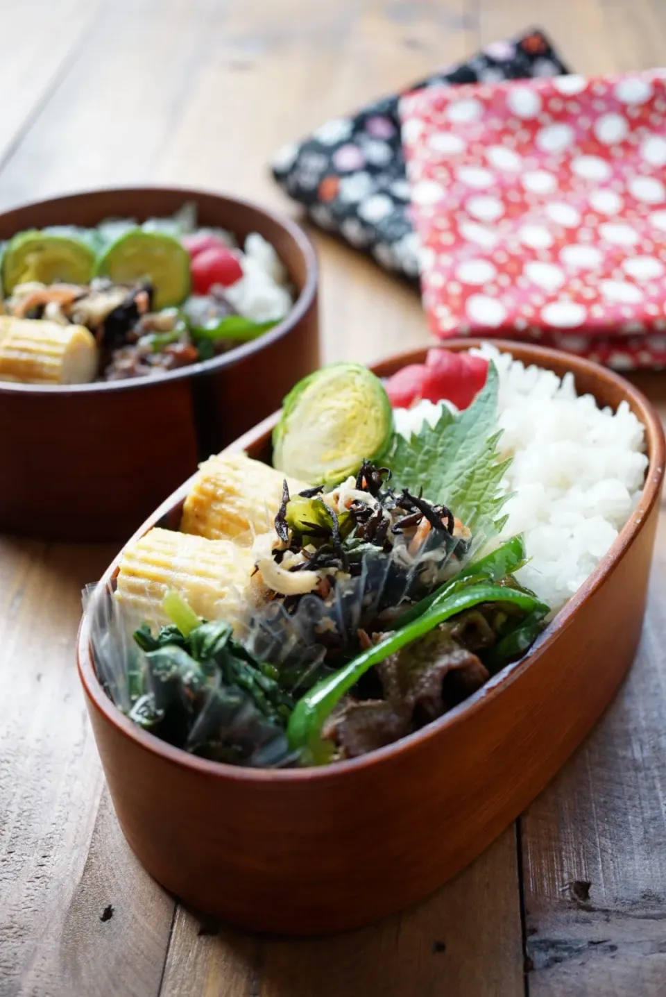 牛肉とピーマンの細切り炒め弁当♪|豆子さん