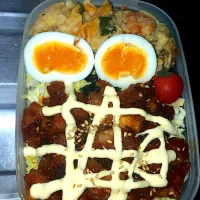 Snapdishの料理写真:-唐揚げ弁当-|蓮mamaさん