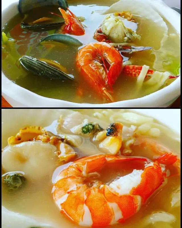 Korean style seafood noodle soup|steven z.y.さん