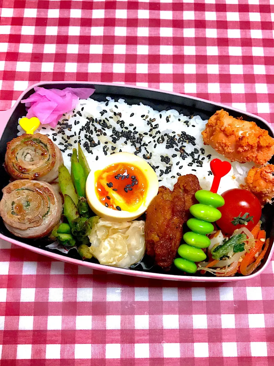 Snapdishの料理写真:🖤2月24日お弁当🖤|あーさん