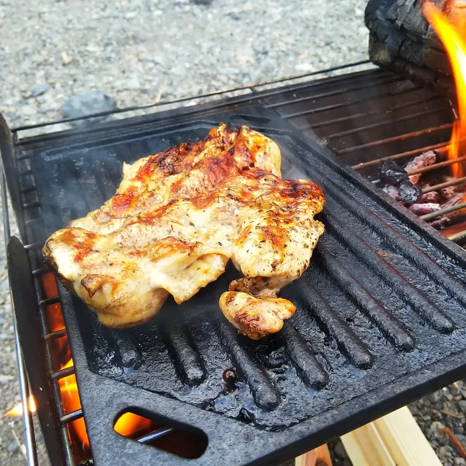 むね肉鉄板焼き🎄⛺️🚙|いかぴさん