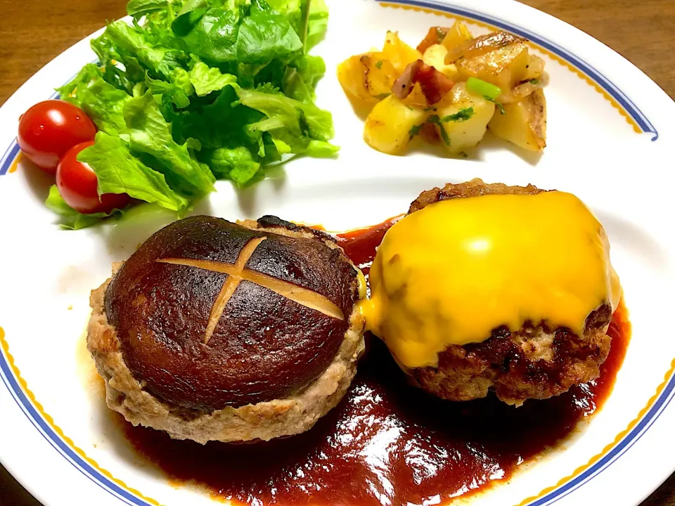 今日の晩ごはん❤️椎茸&ハンバーグ|ひだまり農園さん