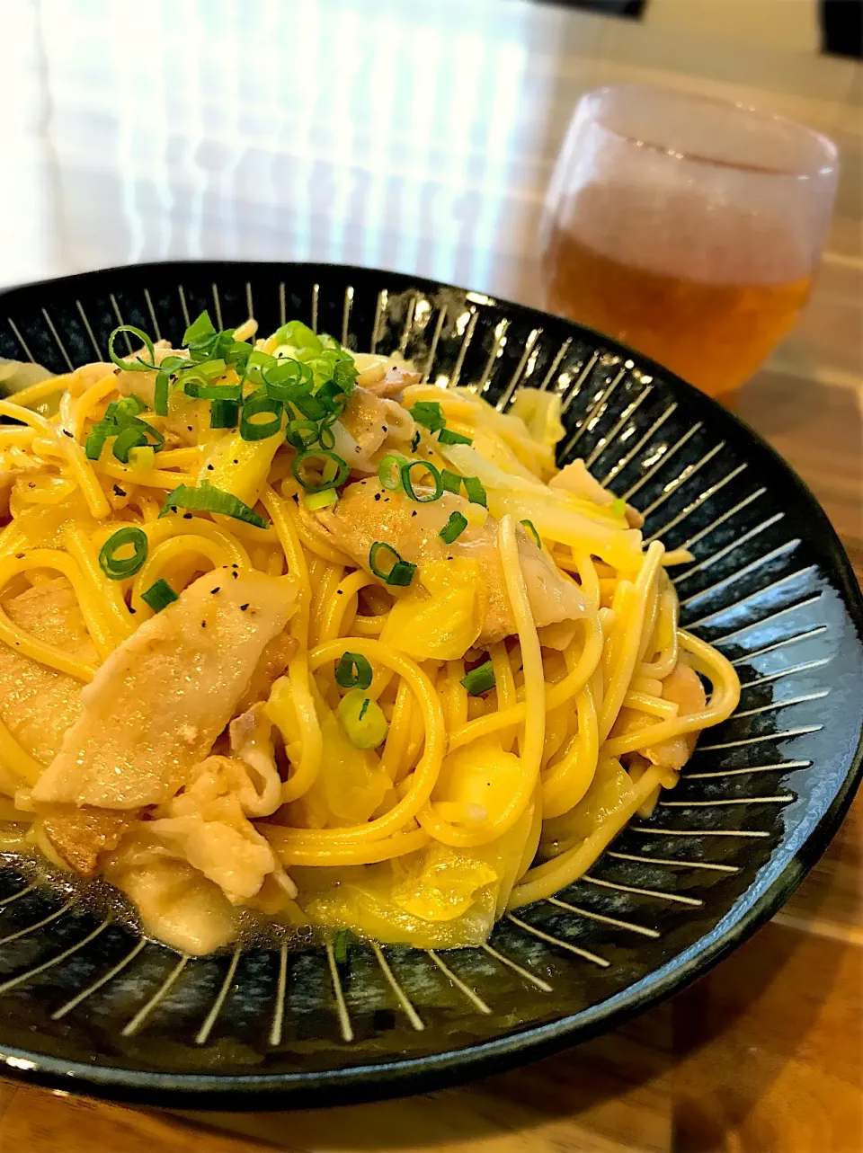 豚バラとキャベツのワンポットパスタ🍝|ちぃさん