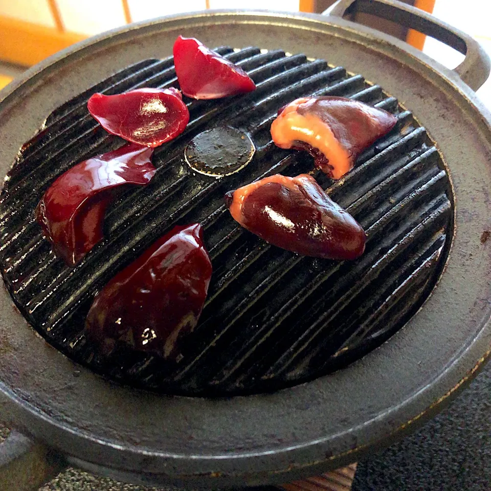 鴨の肝焼き、砂ズリ&肝&心臓✨|梅花権現さん