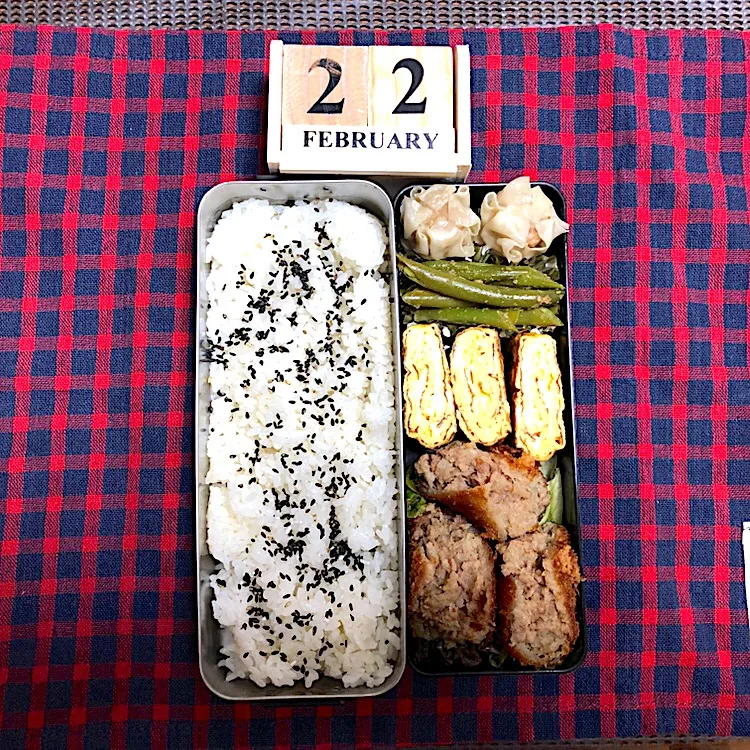 今日のお弁当🍱
 #夫弁当|あきんこさん