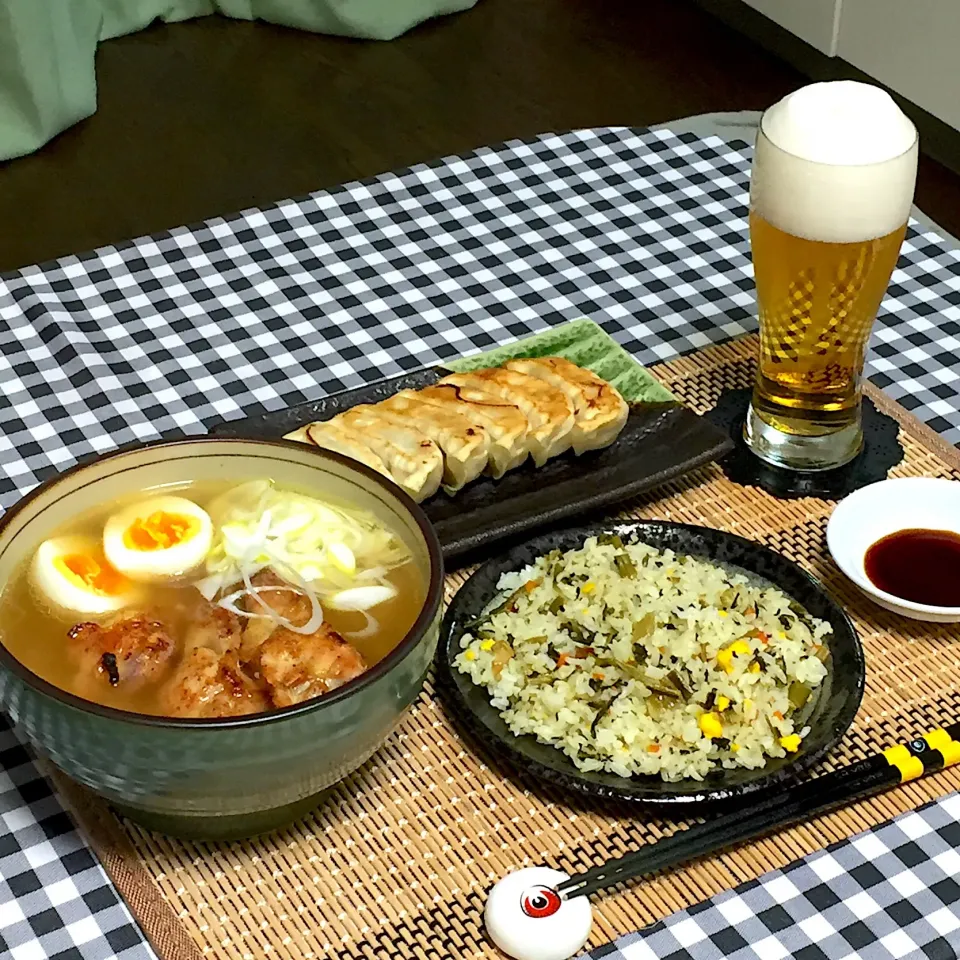 焼き手羽元ラーメン定食!  (^-^)|Kei Satoさん