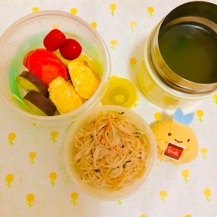 2019.02.26 たらこマヨしらたきパスタ弁当🌼|えまむらさん