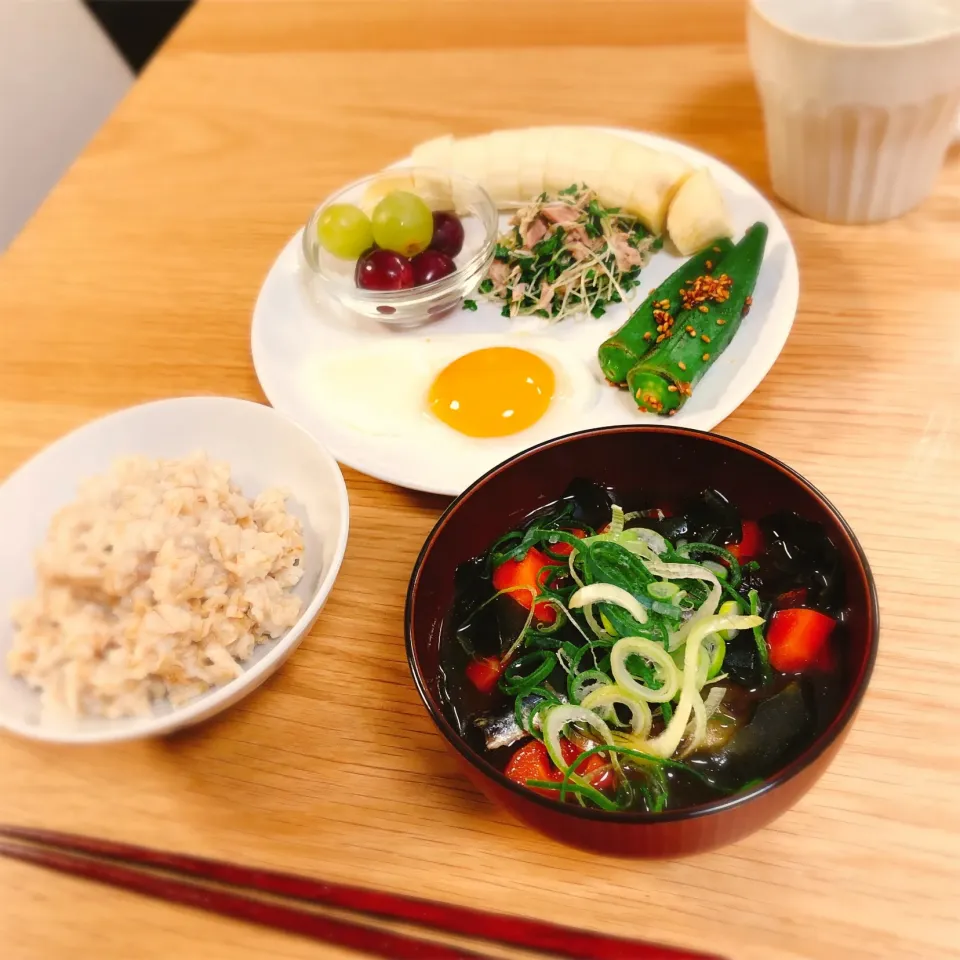 朝ごはん和定食❁¨̮|てるてるぼうず。さん