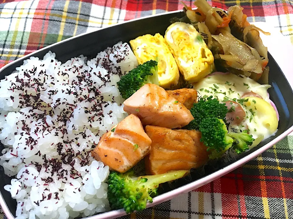 コストコのサーモンでバター醤油弁当|マム🌹Japanese momさん