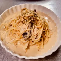 Snapdishの料理写真:瓶詰めウニのクリームパスタ|嶌田竜也さん