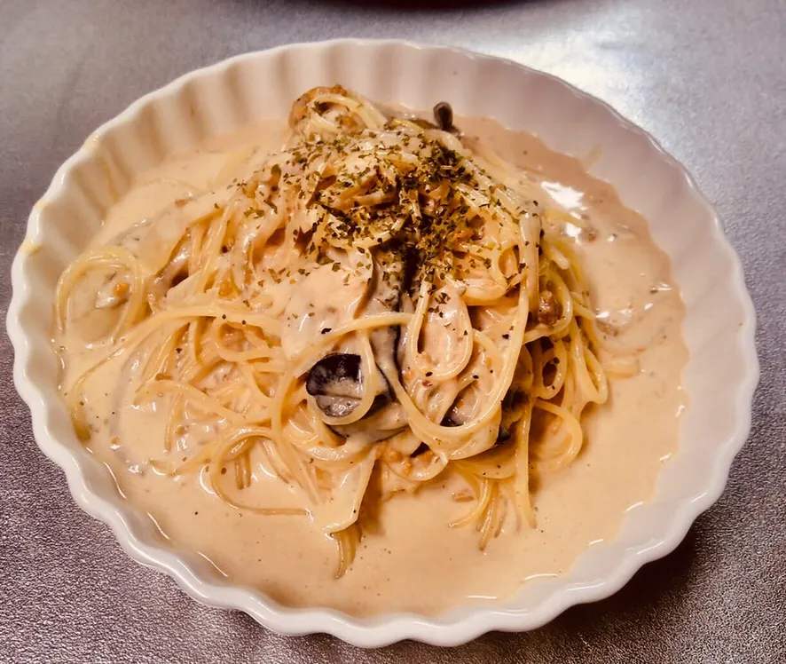 瓶詰めウニのクリームパスタ|嶌田竜也さん