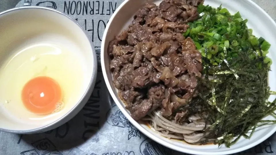 甘辛肉のせラー油つけ蕎麦|副枝直美さん