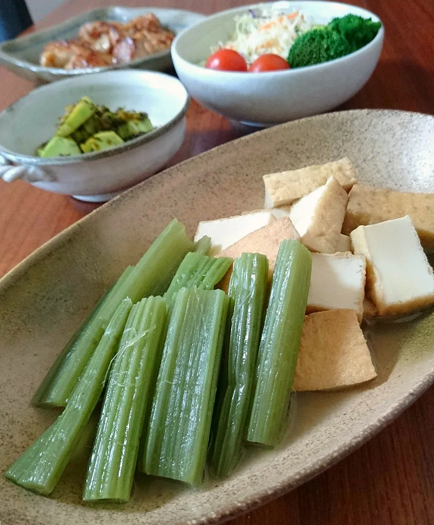 ﾗﾜﾝぶきと厚揚げの煮物|まりおさん