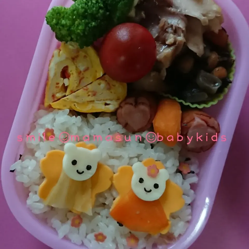 Snapdishの料理写真:お雛様キャラ弁|jasmine5さん