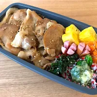 Snapdishの料理写真:生姜焼き弁当|ringoさん