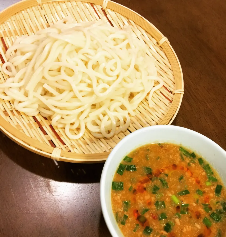 ニラ香る坦々うどん（つけ麺）|み〜さん