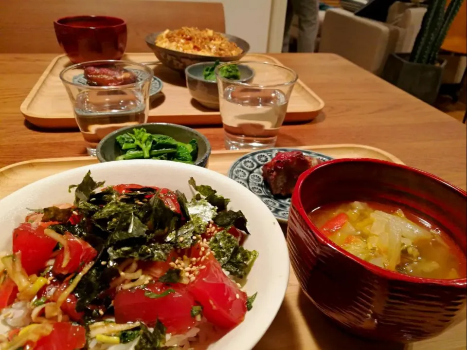 今日の晩御飯 #漬け丼|こあささん