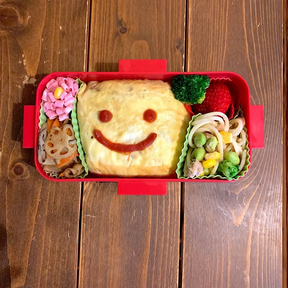 Snapdishの料理写真:オムライス弁当💕|ともさん