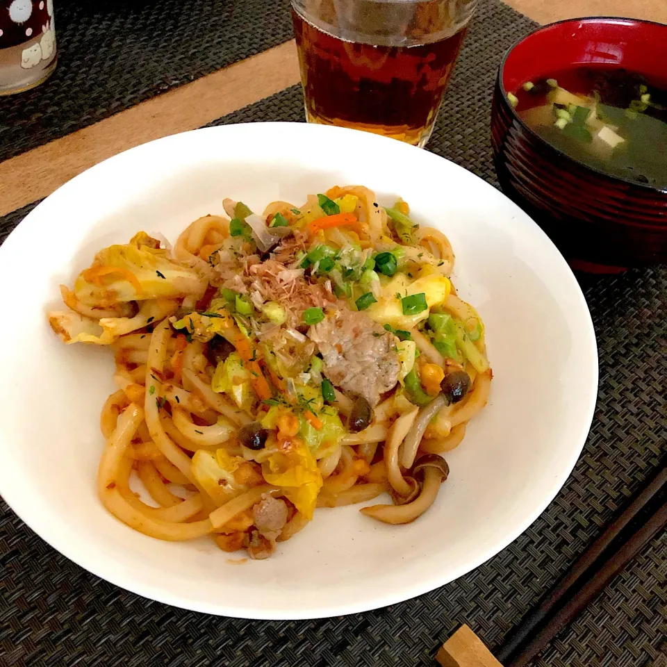 にんにく醤油の焼うどん|Sakikoさん