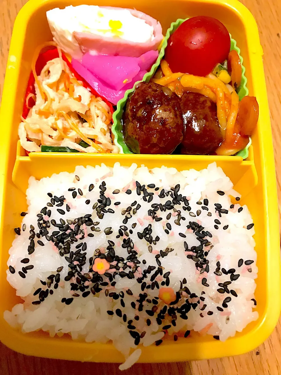 肉団子と卵ハムのお弁当|たなさん