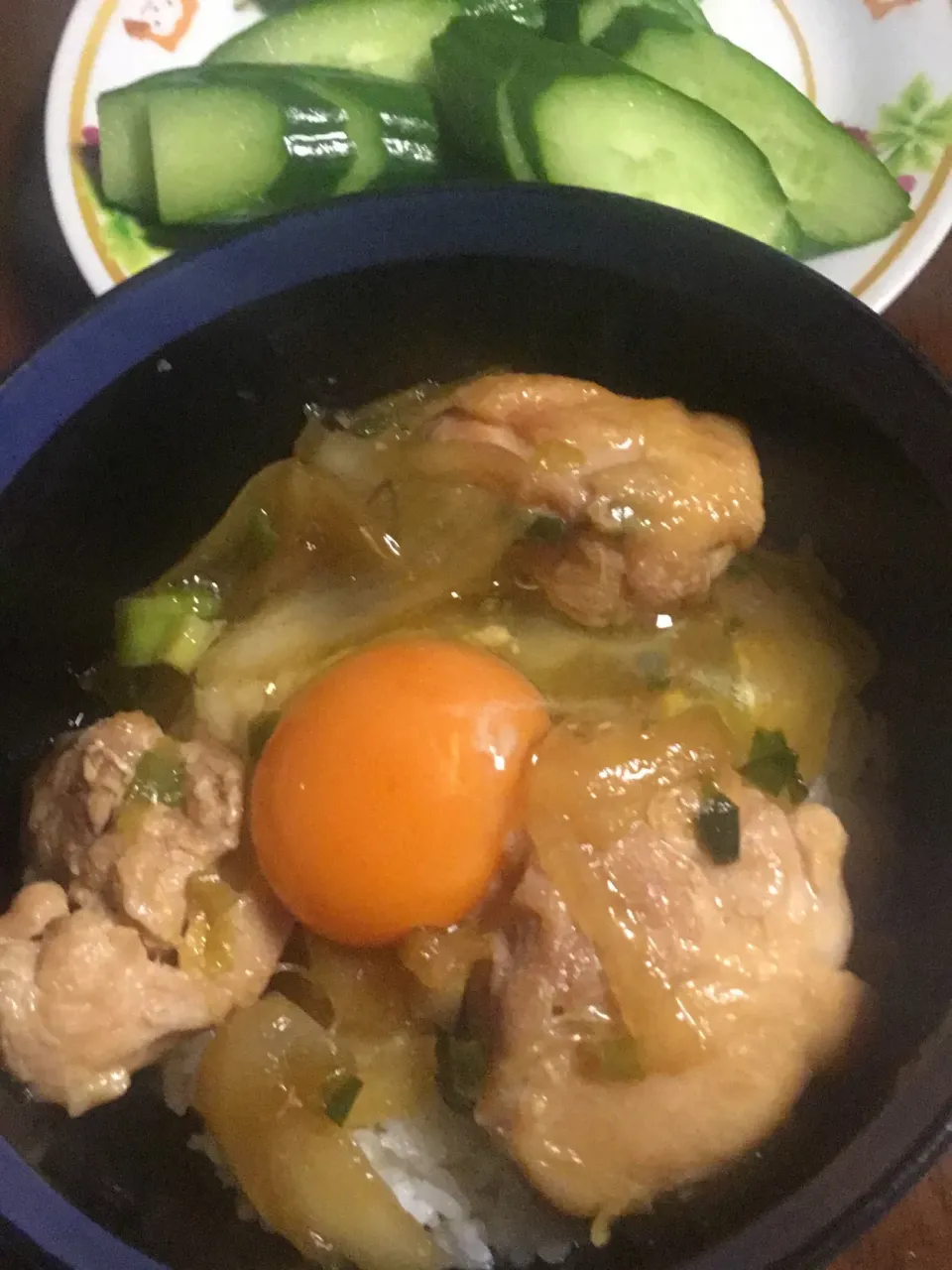 照り焼き風卵かけ丼🥚    胡瓜🥒|掛谷節子さん