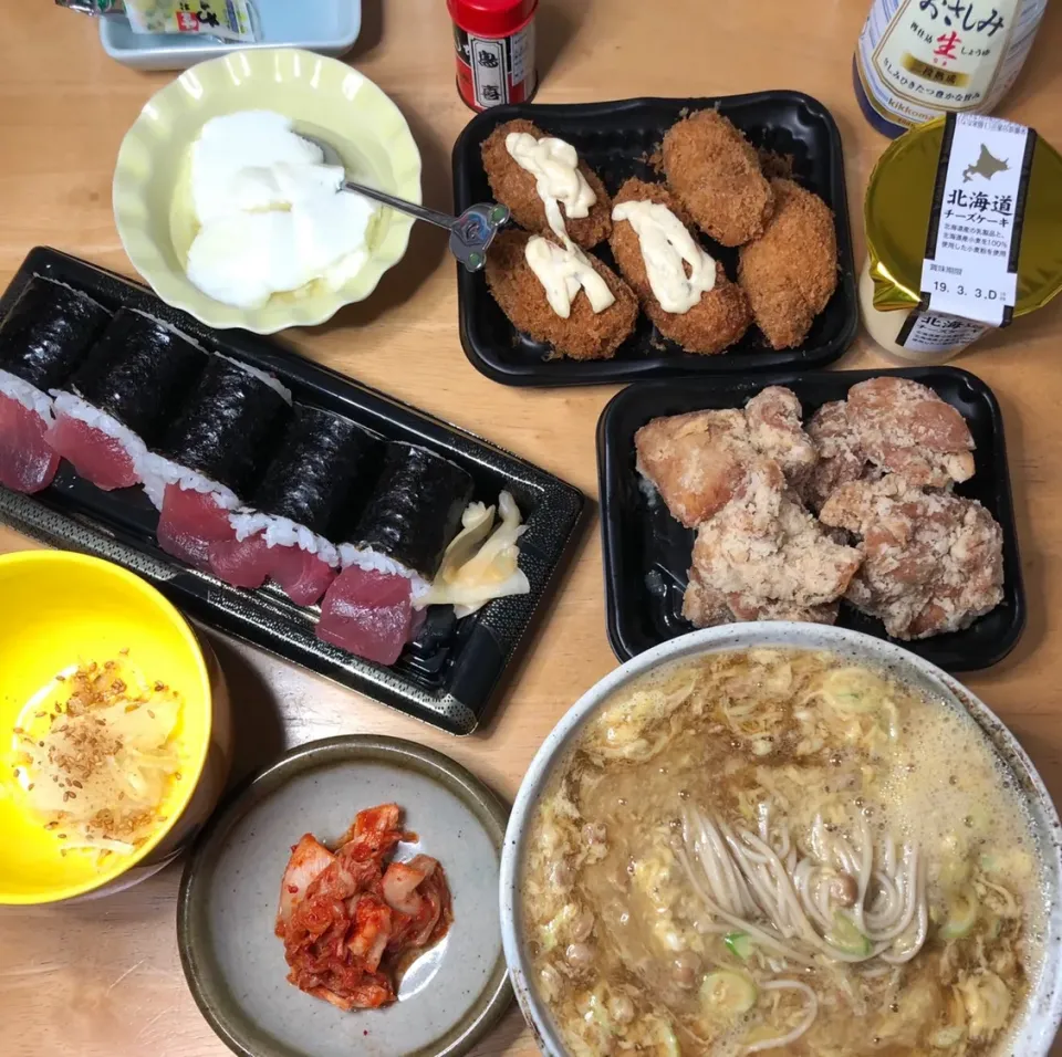 Snapdishの料理写真:納豆玉子蕎麦♨️|Makokoさん